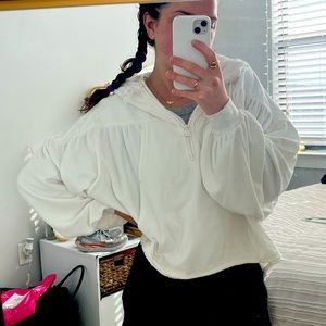 Free People Oversized Cropped Hoodie